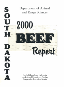 South Dakota Beef Report, 2000