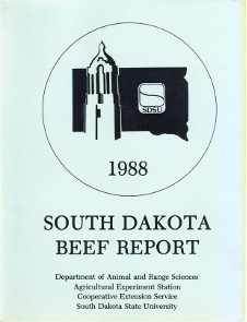 South Dakota Beef Report, 1988
