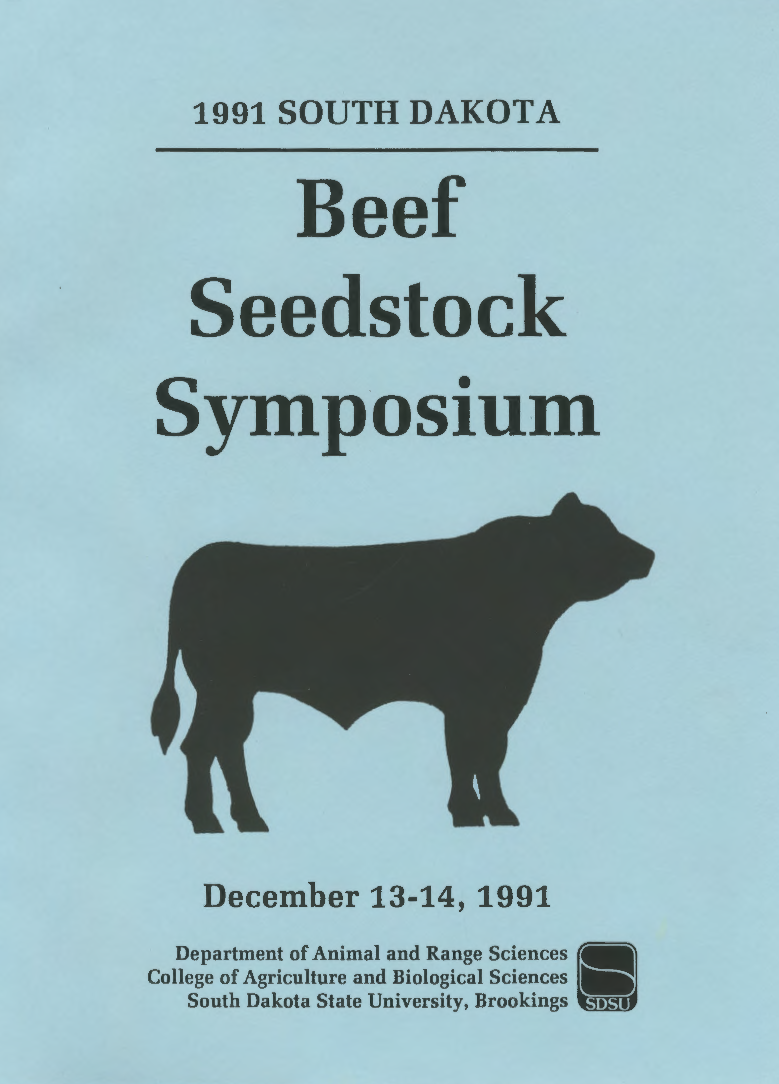 South Dakota Beef Seedstock Symposium, 1991