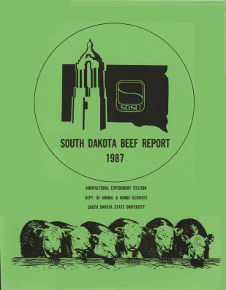 South Dakota Beef Report, 1987