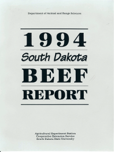 South Dakota Beef Report, 1994