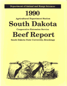 South Dakota Beef Report, 1990