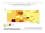 Percent of South Dakota Population without Health Insurance by Census Data Center