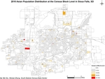 2010 Asian Population Distribution at the Census Block Level in Sioux Falls, South Dakota by Wei Gu