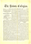 SDSU Collegian, December, 1885