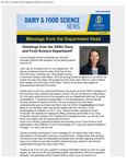 Dairy and Food Science News, July 2026 by Department of Dairy and Food Science