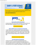 Dairy and Food Science Student Newsletter, April 02, 2025 by Department of Dairy and Food Science