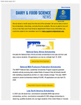 Dairy and Food Science Student Newsletter, April 08, 2025 by Department of Dairy and Food Science