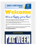 Dairy and Food Science Student Newsletter, April 16 2025
