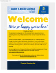 Dairy and Food Science Student Newsletter, May 5, 2025
