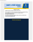 Dairy and Food Science Student Newsletter, June 4, 2025