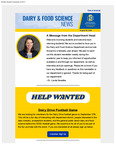 Dairy and Food Science Student Newsletter, August 28, 2025 by Department of Dairy and Food Science