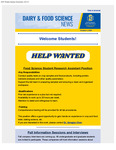 Dairy and Food Science Student Newsletter, October 2, 2025 by Department of Dairy and Food Science