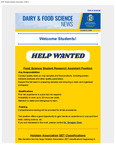 Dairy and Food Science Student Newsletter, October 8, 2025 by Department of Dairy and Food Science