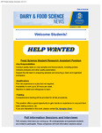 Dairy and Food Science Student Newsletter, October 21, 2025 by Department of Dairy and Food Science
