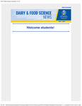 Dairy and Food Science Student Newsletter, May 1, 2026 by Department of Dairy and Food Science