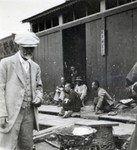 N.E. Hansen at a bazaar in Fushun, Manchuria in northern China in 1924 by South Dakota State University