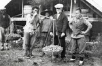 N.E. Hansen with a local man while conducting pear research at Saolin in northern China in 1924 by South Dakota State University