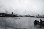 Ships at port in Tokyo Bay at Yokahama, Japan in 1924 by South Dakota State University