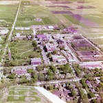 Aerial photograph of South Dakota State College by South Dakota State University