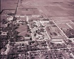Aerial view of South Dakota State College, 1954