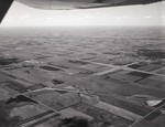 Aerial view of Brookings, South Dakota and Interstate 29, 1967 by South Dakota State University