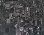 Aerial view of South Dakota State University, 1987