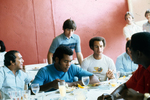 South Dakota and Cuban basketball players dining in Cuba by South Dakota State University