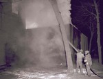 Agricultural Engineering fire at South Dakota State College, 1957