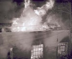Agricultural Engineering fire at South Dakota State College, 1957