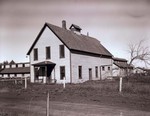 Hog farm house at South Dakota State College, 1949