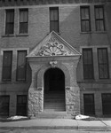 Entrance to Old Central at South Dakota State College, 1954