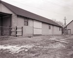 Rammed earth building at South Dakota State College, 1958