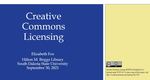 Creative Commons Licensing by Elizabeth Fox