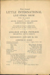 1921 Little International Agricultural Exposition Catalog
