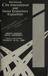 1986 Little International Agricultural Exposition Catalog by Little International Agricultural Exposition South Dakota State University