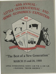 1988 Little International Agricultural Exposition Catalog by Little International Agricultural Exposition South Dakota State University
