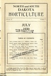 North and South Dakota Horticulture, July 1930 by North and South Dakota State Horticultural Societies