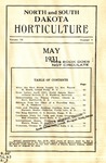 North and South Dakota Horticulture, May 1931