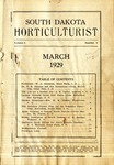 South Dakota Horticulturist, March 1929 by South Dakota State Horticultural Society