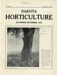Dakota Horticulture, November/December 1953 by Horticultural Societies of the Dakotas