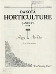 Dakota Horticulture, January 1958 by State Horticultural Society