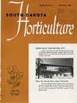 South Dakota Horticulture, May/June 1960 by State Horticultural Society