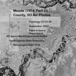 Meade County, SD Air Photos (1954 Part G) by Plant Science Department