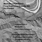 Mellette County, SD Air Photos (1954 Part D - Final Soil Lines) by Plant Science Department